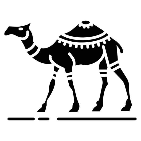 Camel Web Icon Simple Illustration — Stock Vector