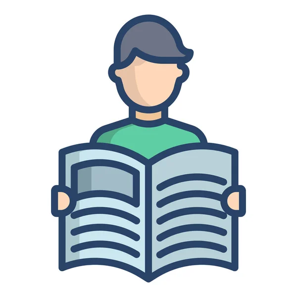 Libro Icono Web Vector Ilustración — Archivo Imágenes Vectoriales