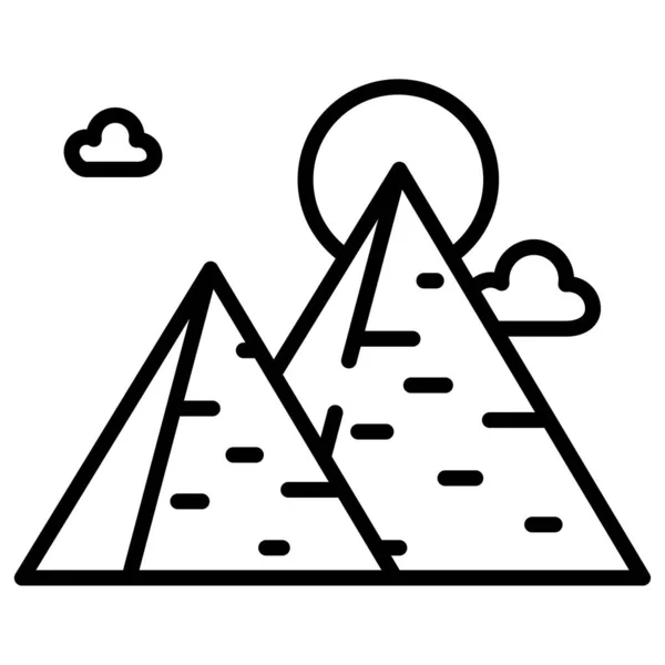 Pyramide Web Symbol Vektorillustration — Stockvektor