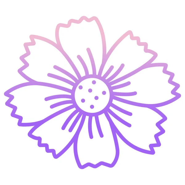 Flower Icon Simple Illustration Flowers Vector Icons Web — Stock Vector