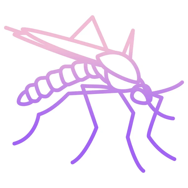 Icono Mosquito Vector Ilustración — Vector de stock