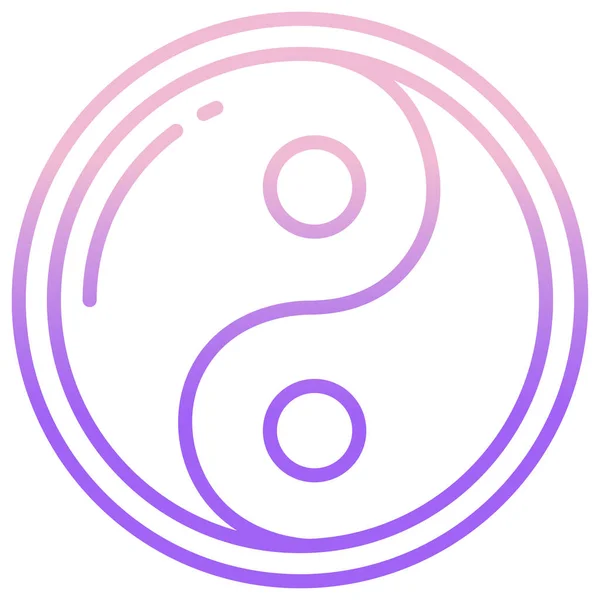 Yin Yang Symbol Harmonie Rovnováhy — Stockový vektor