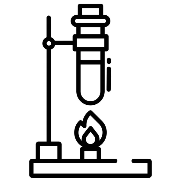 Пробирка Простой Векторный Значок Белом Фоне — стоковый вектор