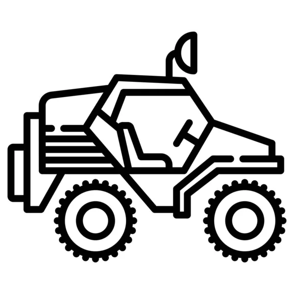 Tractor Ícone Web Ilustração Simples — Vetor de Stock