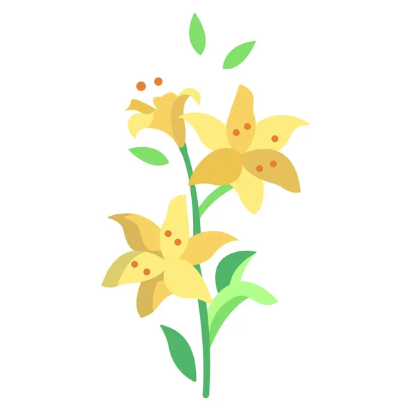 Лайлі Квітка Значок Векторні Ілюстрації — стоковий вектор