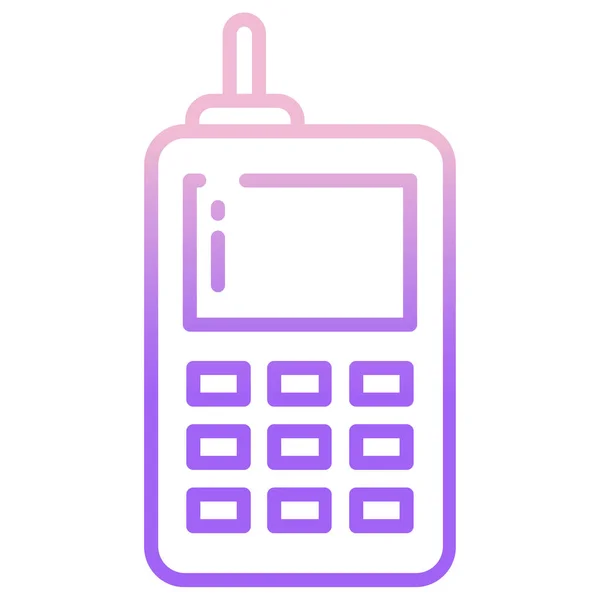 Telefon Web Symbol Vektor Illustration — Stockvektor