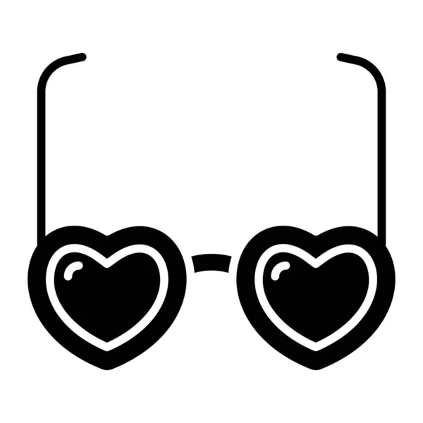 Gafas Sol Gafas Corazón Vector Ilustración Diseño — Vector de stock