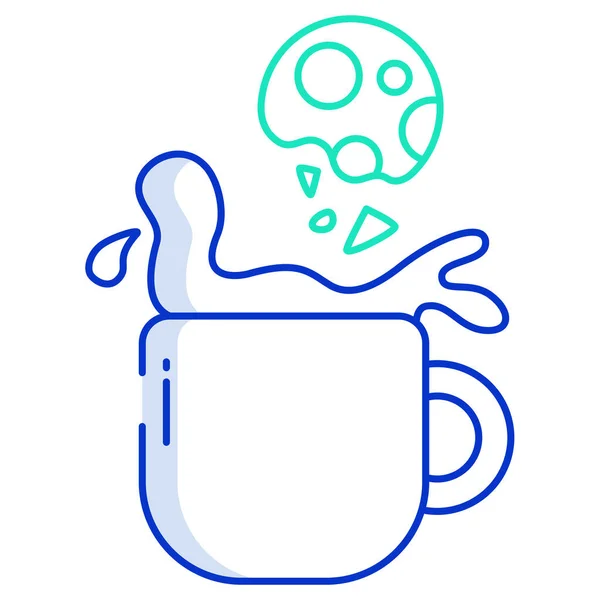 Milch Und Kekse Vektor Illustration Hintergrund — Stockvektor