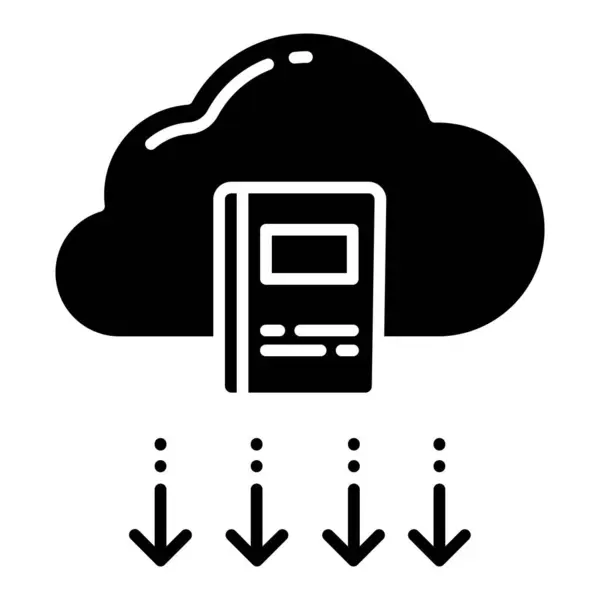 Informatique Nuage Conception Simple — Image vectorielle