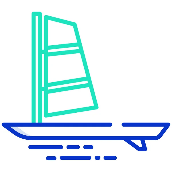 Nava Pictograma Web Ilustrație Simplă — Vector de stoc