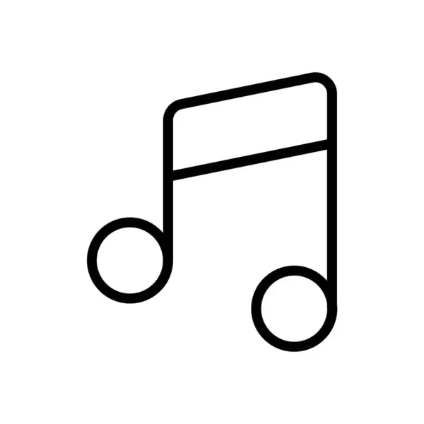 Musik Note Symbol Vektor Illustration — Stockvektor