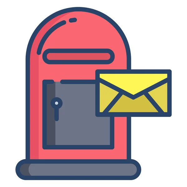 Icono Correo Ilustración Vectorial — Vector de stock