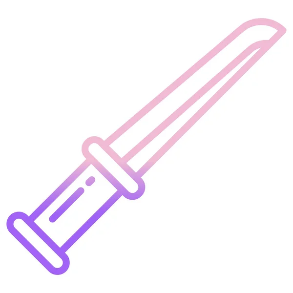 Knife Web Icon Vector Illustratie — Stockvector