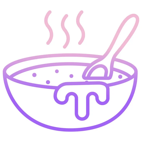 Suppe Web Symbol Einfache Illustration — Stockvektor