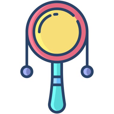 Çıngırak. Web simgesi basit tasarım