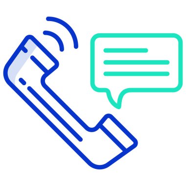 Çağrı merkezi ikon vektör illüstrasyonu 