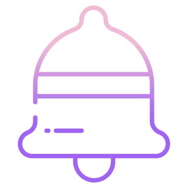 Zil. Web simgesi basit illüstrasyon