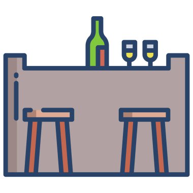 Basit vektör simgesi, Çubuğun illüstrasyonu