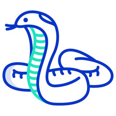 Çizgi film yılanının vektör çizimi