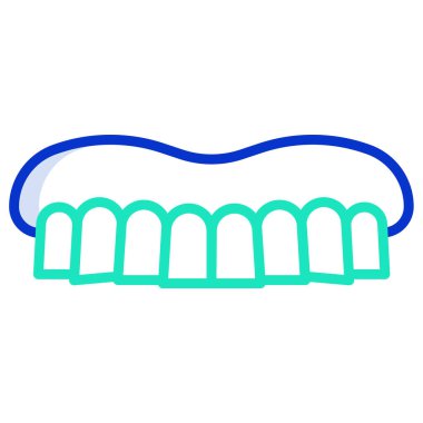 Diş bakımı. Basit tasarım vektörü illüstrasyonu