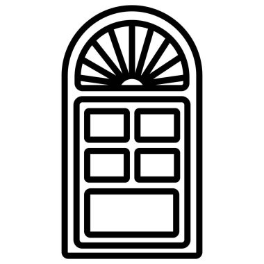 Pencere. Web simgesi basit illüstrasyon