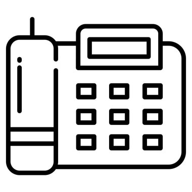 telefon web simgesi, vektör çizim 