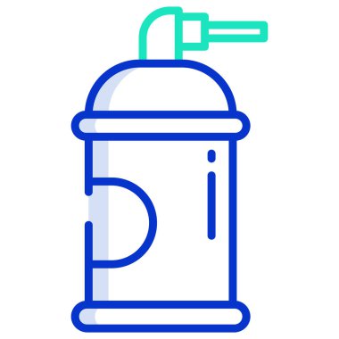 Sprey şişe ikonu. Web için basit vektör simgesi