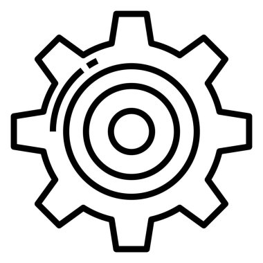 Teçhizat Web simgesi basit illüstrasyon