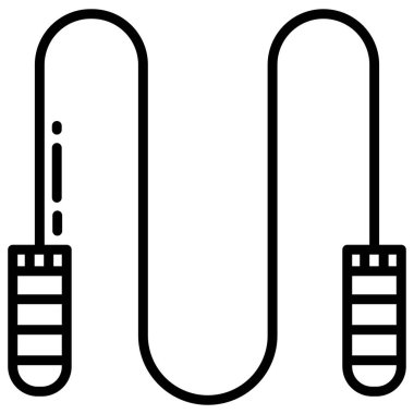 Beyaz arkaplanda basit vektör ip simgesi atla