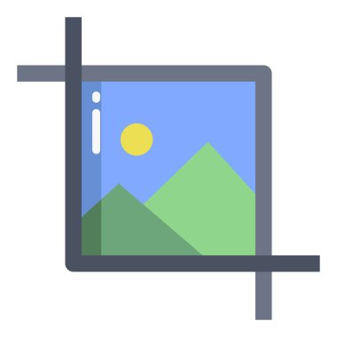 Basit vektör simgesi, Kırpma resminin çizimi