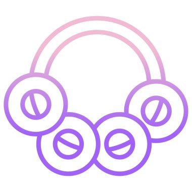 Beyaz arkaplanda Sushki basit vektör simgesi