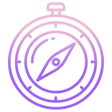 Pusula. Web simgesi basit illüstrasyon 