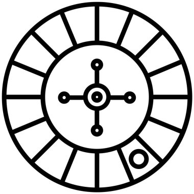 Rulet ikonu. Basit tasarım