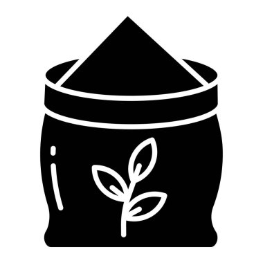 Arpa poşeti simgesinin vektör illüstrasyonu