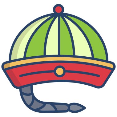 Şapka. Web simgesi basit illüstrasyon