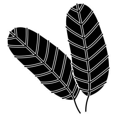 Yaprak simgesi, vektör illüstrasyonu 