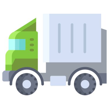 kamyon web simgesi basit illüstrasyon