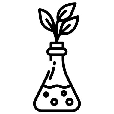 Bitki. Web simgesi basit illüstrasyon