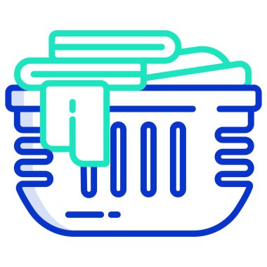 çamaşır simgesi, vektör illüstrasyonu