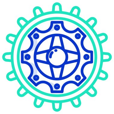 Teçhizat Web simgesi basit illüstrasyon