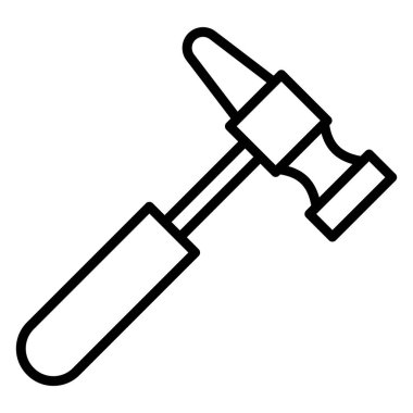 Çekiç simgesi, vektör çizimi