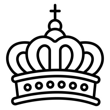 Web simgesi, vektör çizim taç 