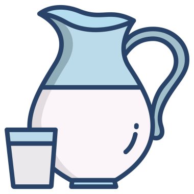 süt ağı simgesi, vektör illüstrasyonu