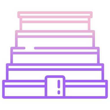 Kitap. Web simgesi basit illüstrasyon