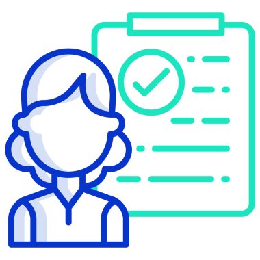 Göçmenlik denetimi simgesi vektör illüstrasyonu