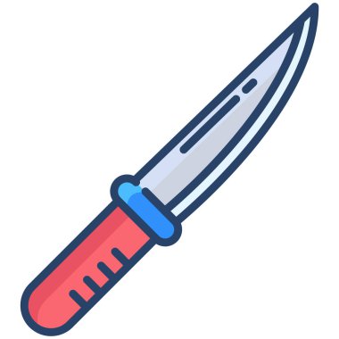 Bıçak ağ simgesi, vektör illüstrasyonu 