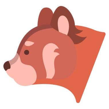 panda web simgesi, vektör illüstrasyonu