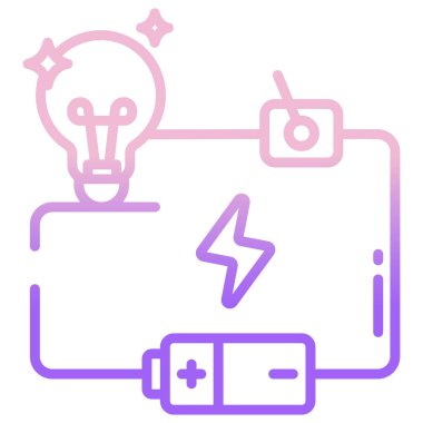 enerji ve güç hattı simgesi