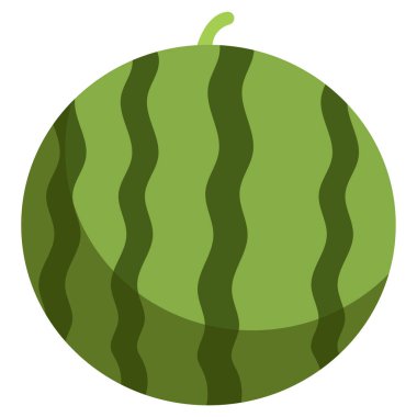 Karpuz simgesi, vektör çizimi 