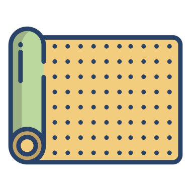 Havlu. Web simgesi basit illüstrasyon